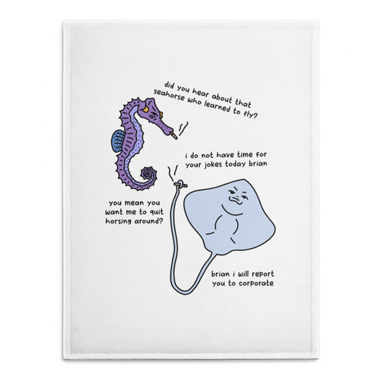 Horsing Around Tea Towel